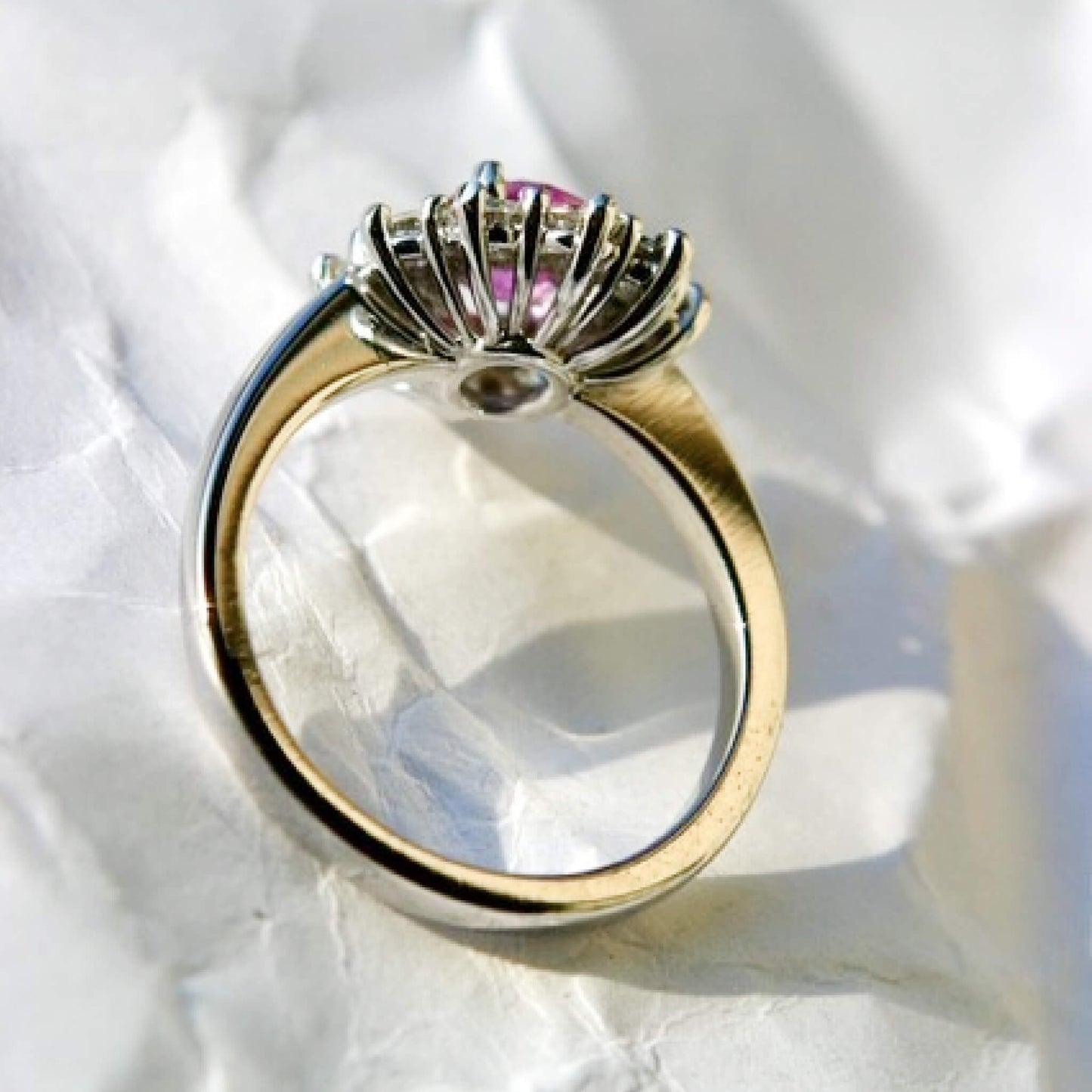 Pink Sapphire Entourage Ring