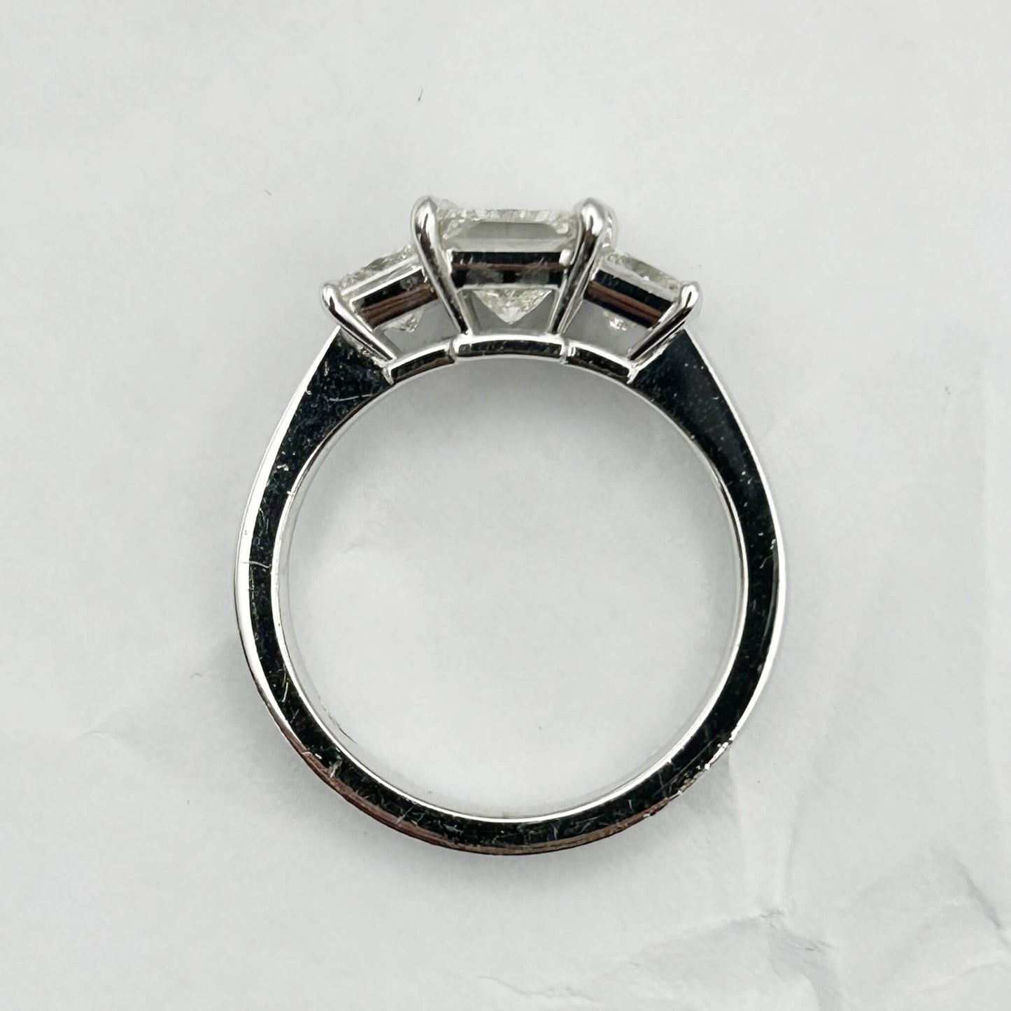 Princess-Cut Diamond Trilogy Ring